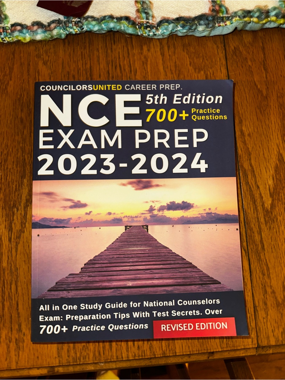 N/A 2023-2024 Exam Prep Book Poster – Purple and Blue Sunset Artwork